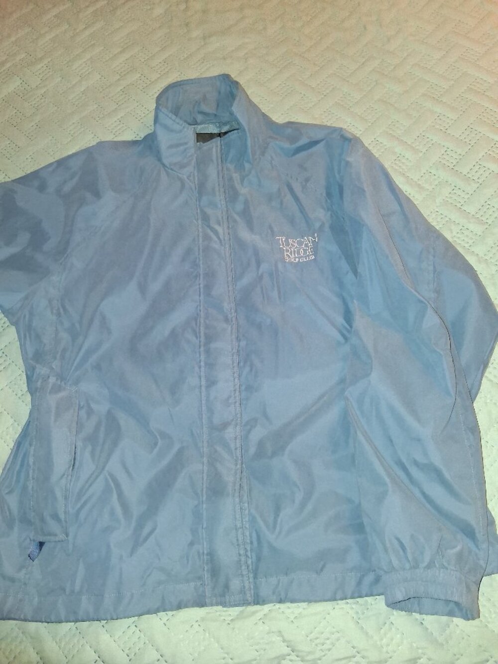 Like New! Dusty Blue Weatherproof Microfiber Light Jacket-Women's XL